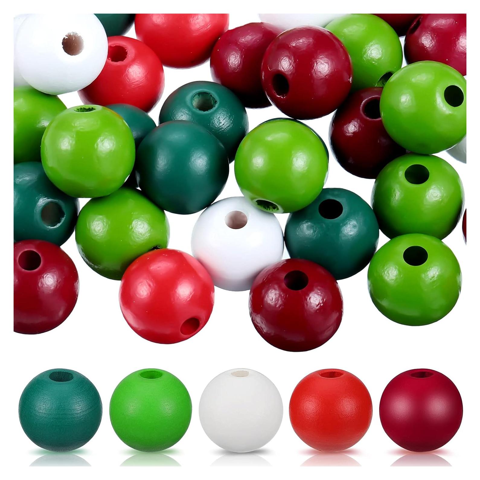 Jetec 160 Perlas de Madera Coloridas 16mm para Manualidades