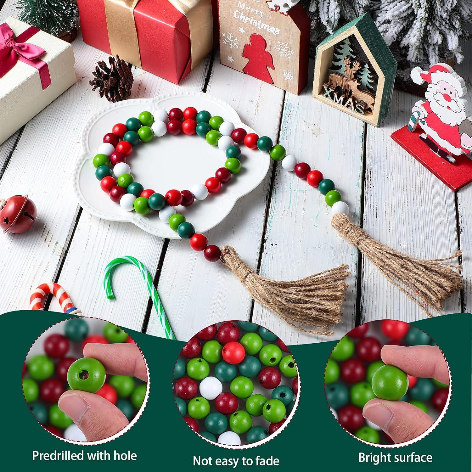 Jetec 160 Perlas de Madera Coloridas 16mm para Manualidades