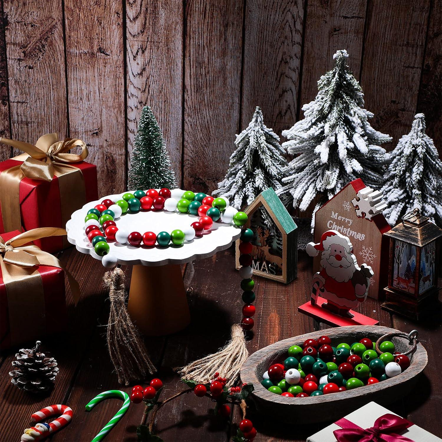 Jetec 160 Perlas de Madera Coloridas 16mm para Manualidades