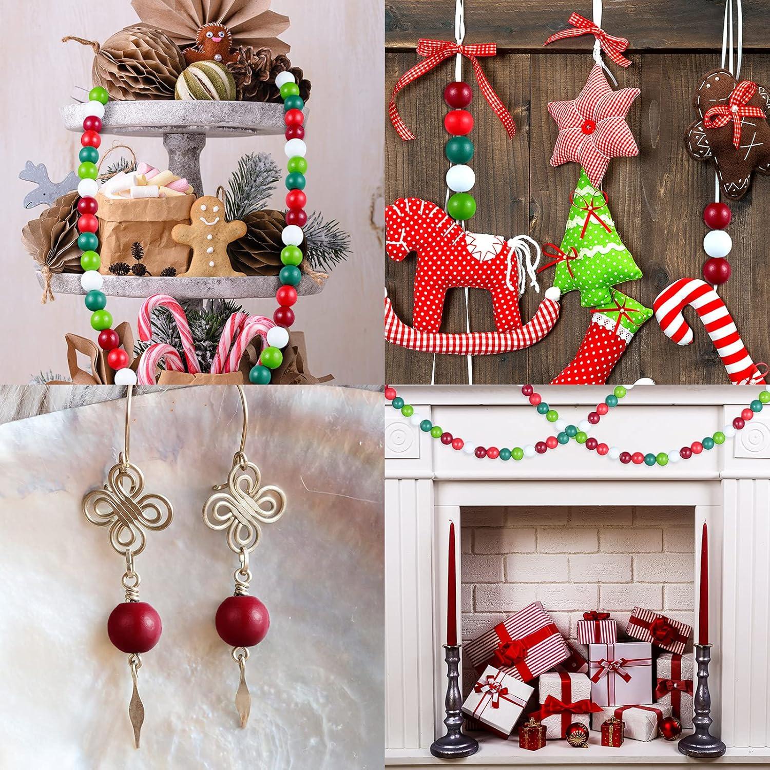 Jetec 160 Perlas de Madera Coloridas 16mm para Manualidades