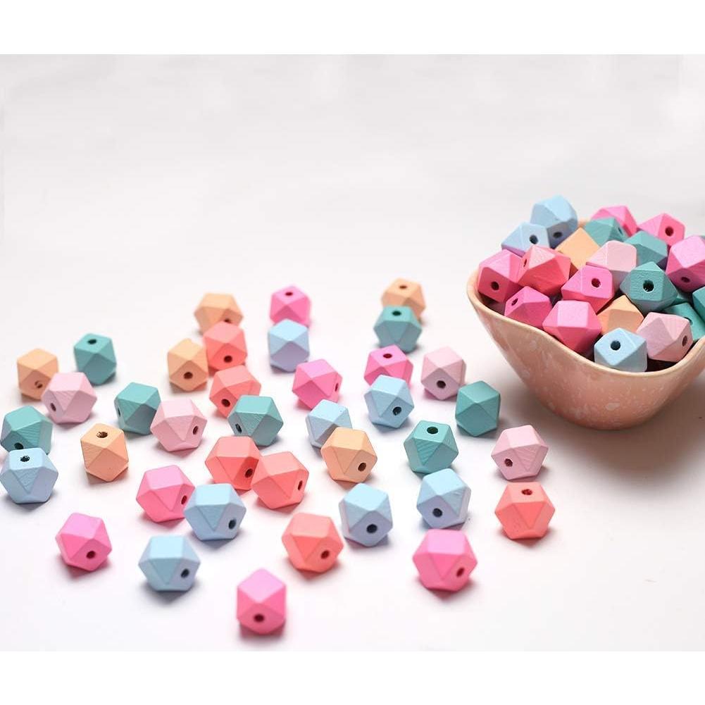 Cuentas de Madera ToBeIT 70 pcs 15mm Color Caramelo para Manualidades