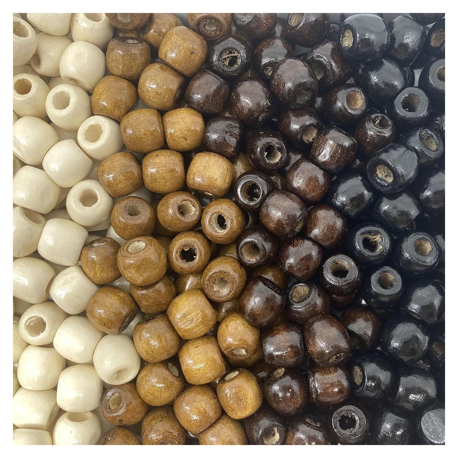 Cuentas de Madera Multicolor 500 Piezas 12mm Agujero 5.5mm