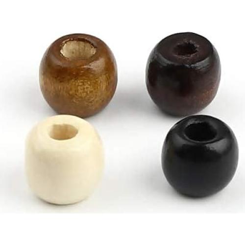 Cuentas de Madera Multicolor 500 Piezas 12mm Agujero 5.5mm