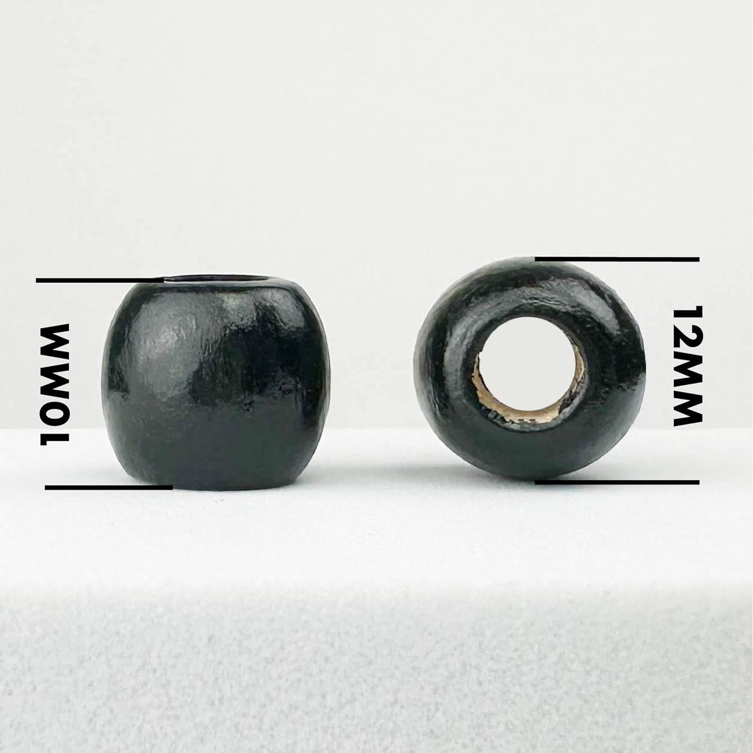 Cuentas de Madera Multicolor 500 Piezas 12mm Agujero 5.5mm