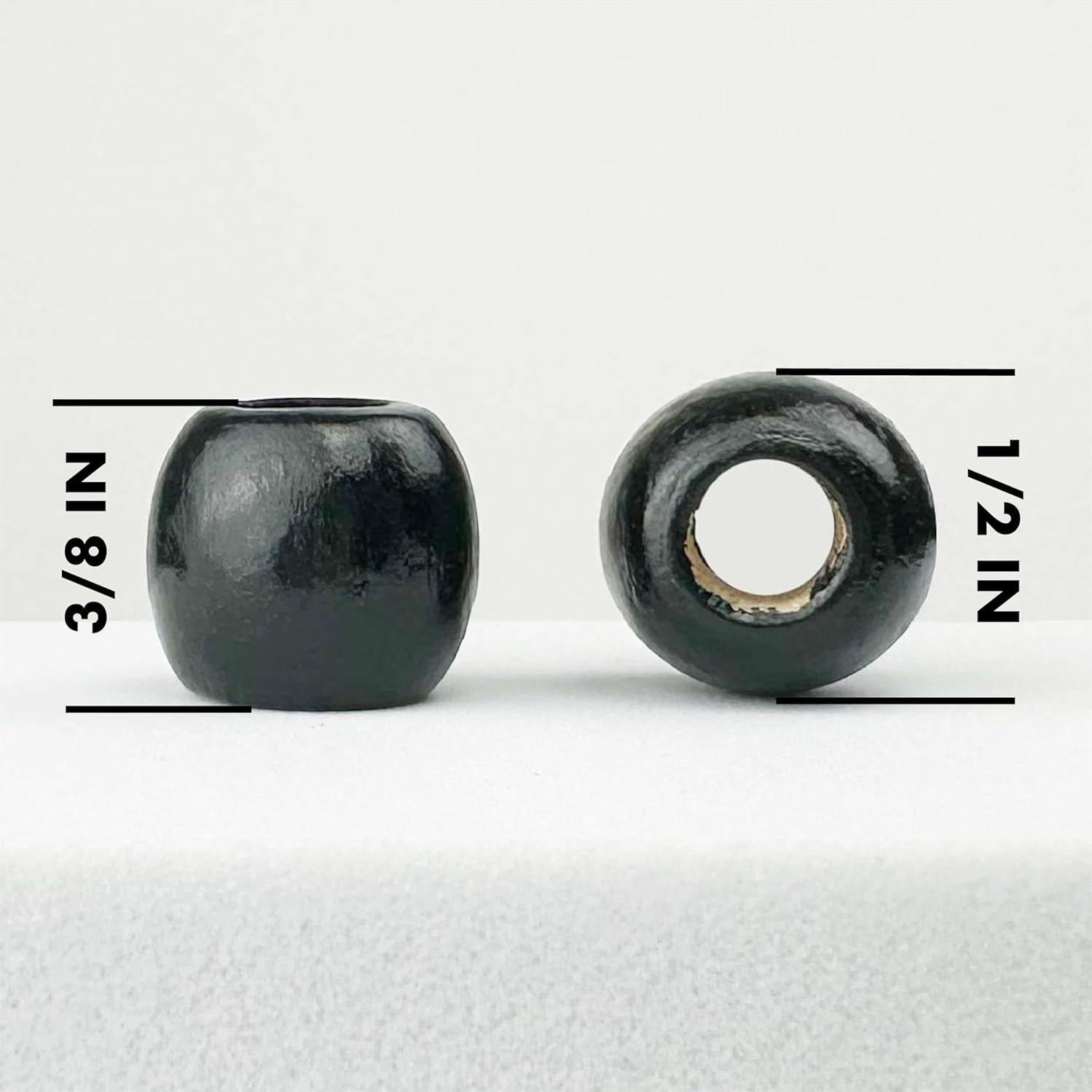 Cuentas de Madera Multicolor 500 Piezas 12mm Agujero 5.5mm