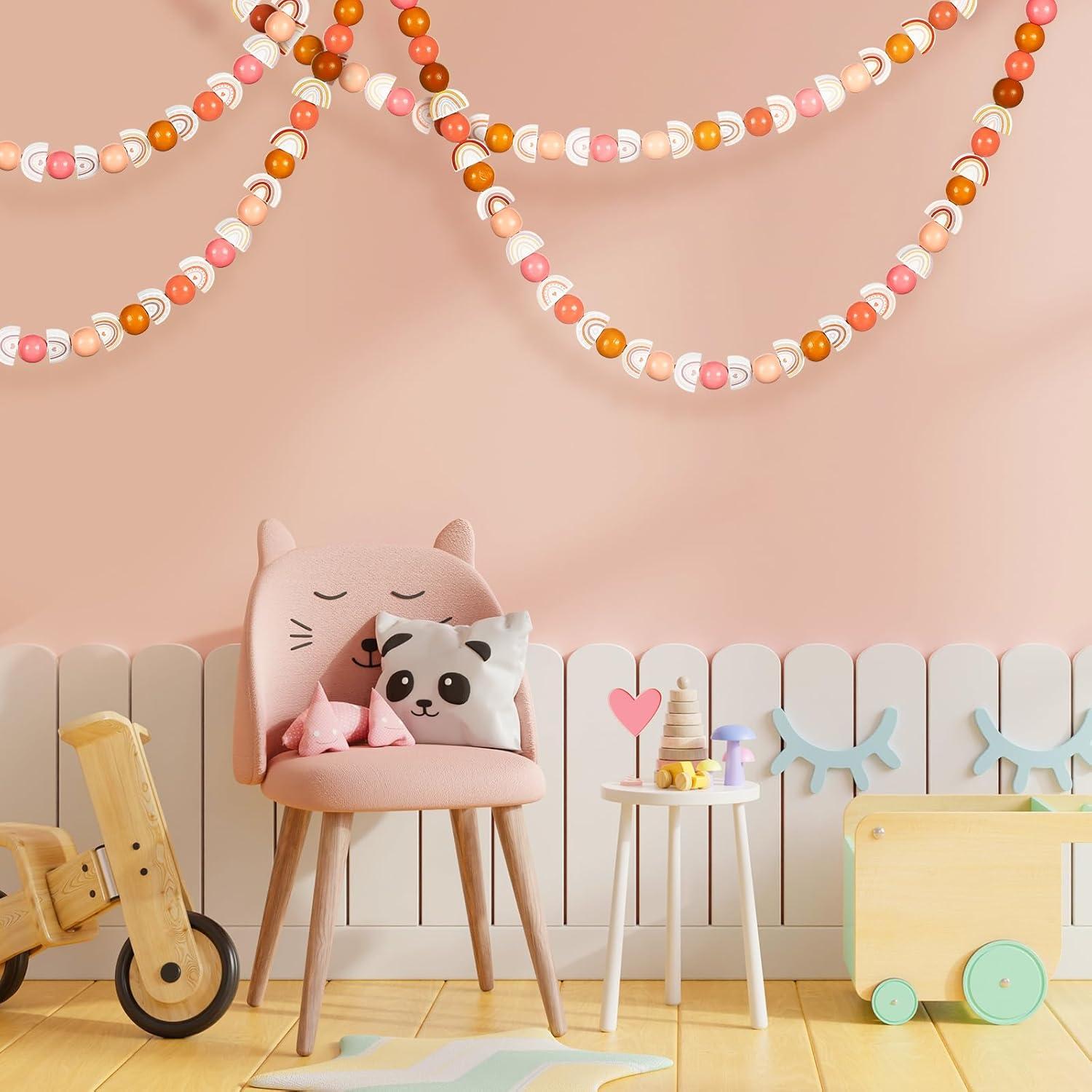 Perlas de Madera Arcoíris Waydress 200 Pcs para DIY Joyería