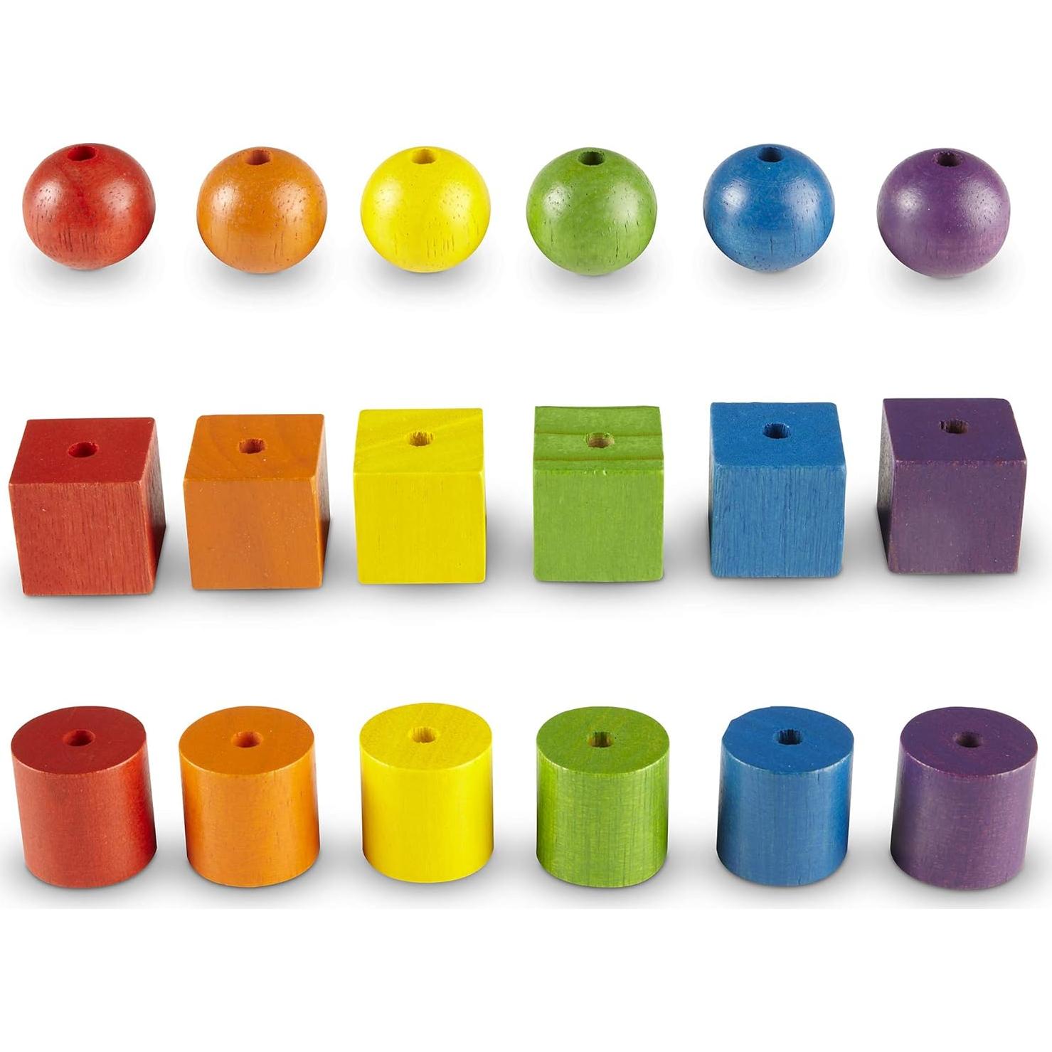 Perlas de Enhebrar Recursos de Aprendizaje 110 Piezas 3+