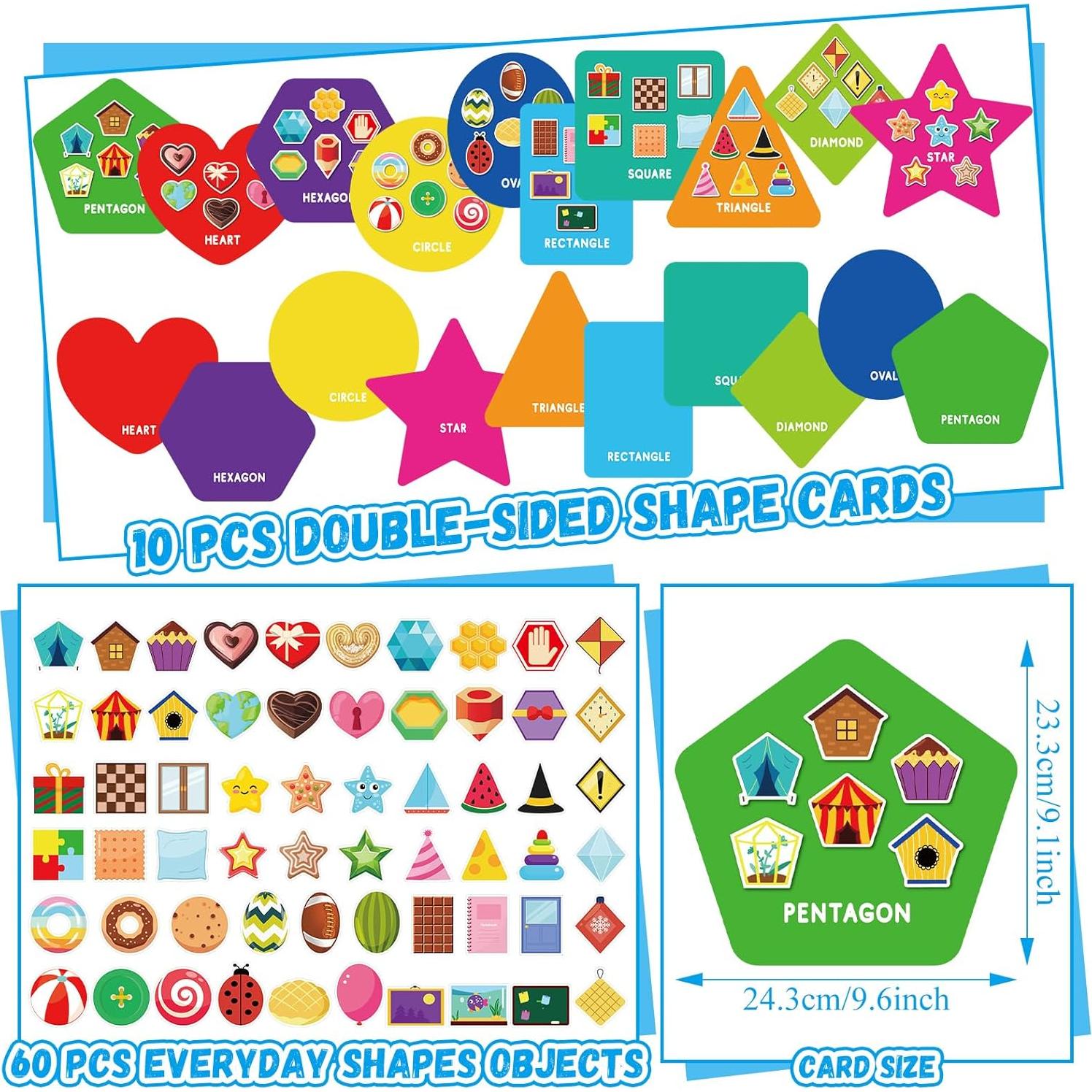 Juego de Clasificación de Formas Halloscume 70 Piezas para Niños