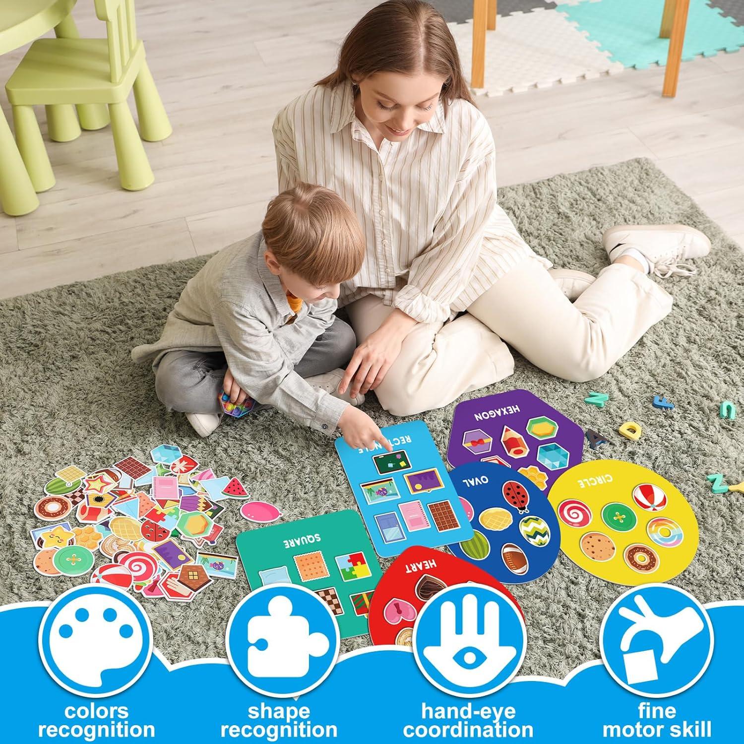 Juego de Clasificación de Formas Halloscume 70 Piezas para Niños