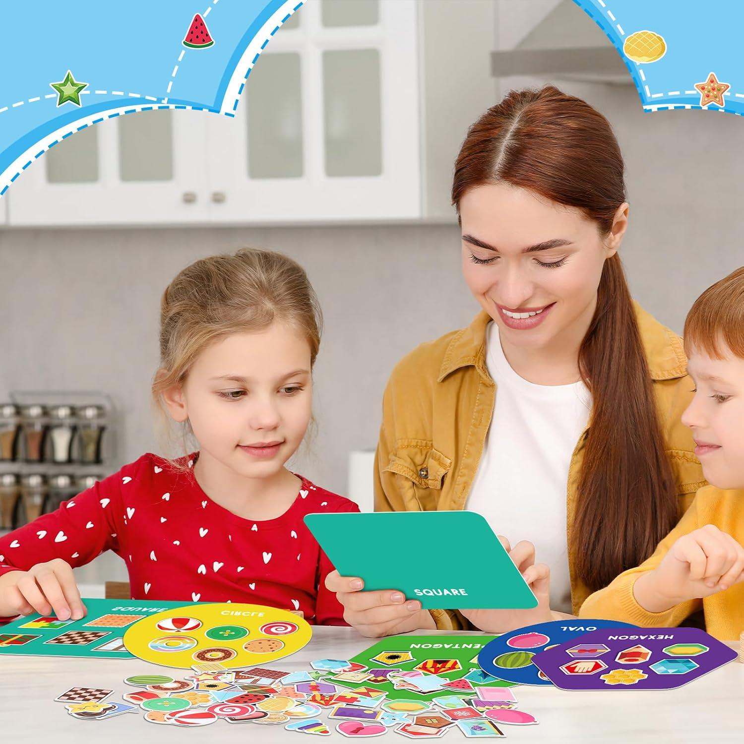 Juego de Clasificación de Formas Halloscume 70 Piezas para Niños