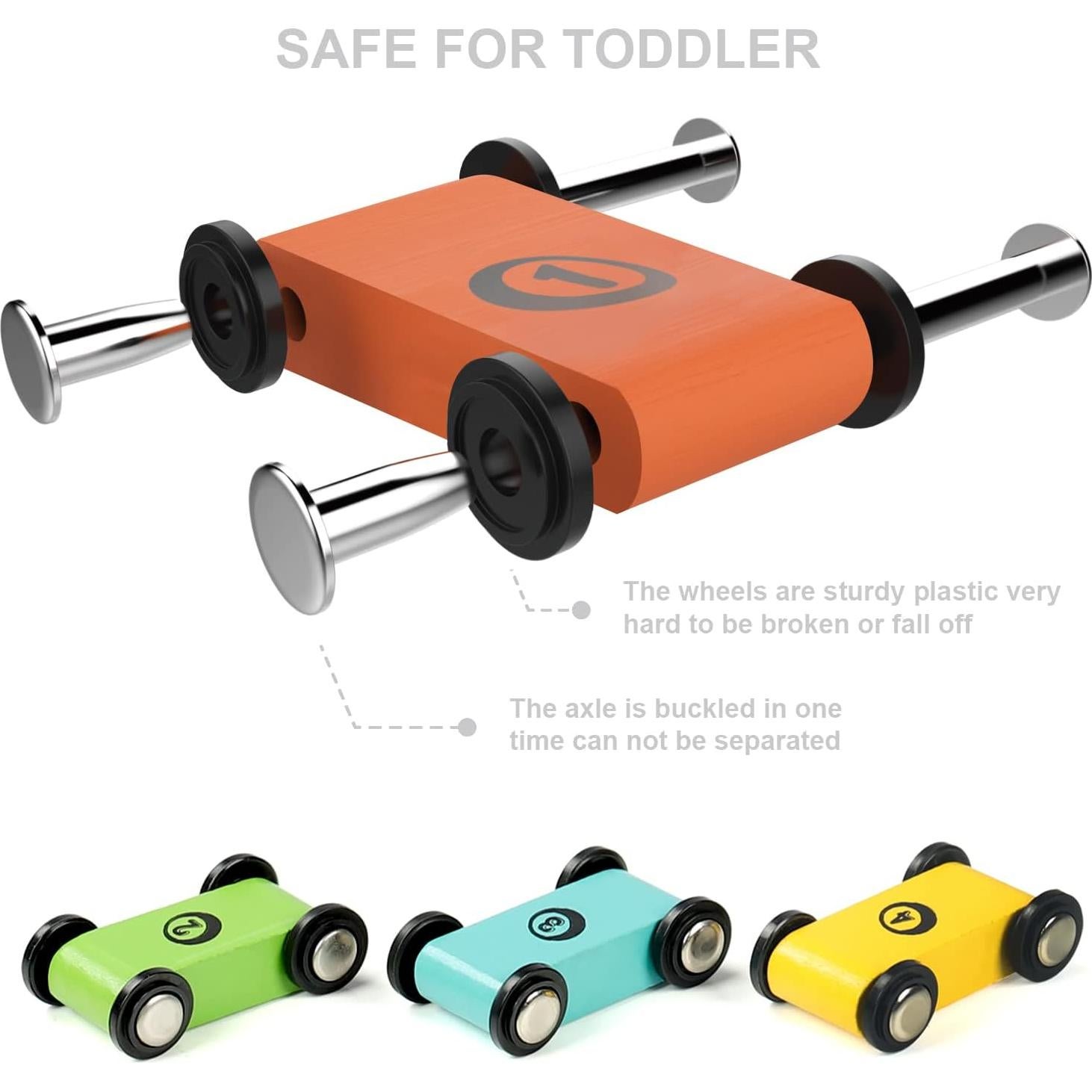 Juguete Montessori TOP BRIGHT Rampas de Autos y Laberinto Magnético