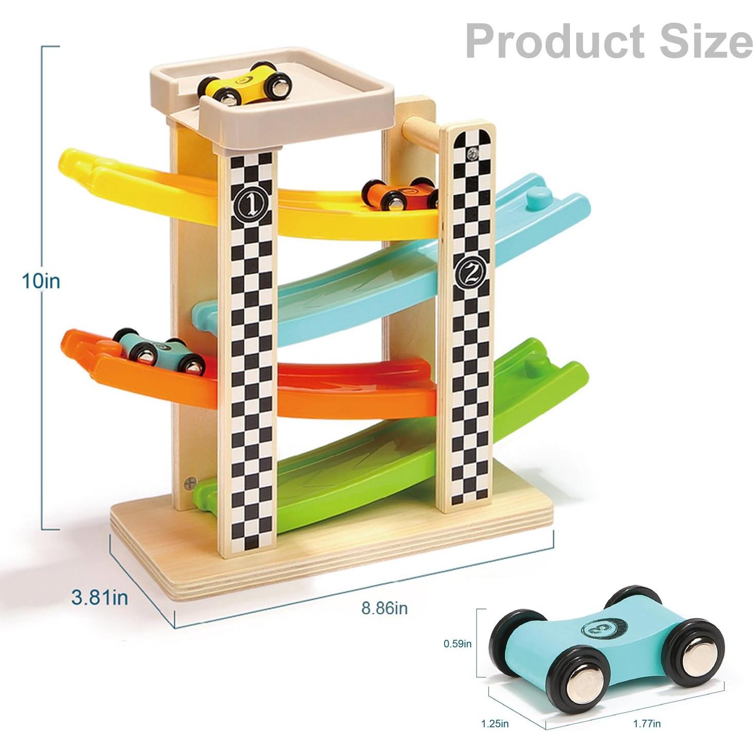 Juguete Montessori TOP BRIGHT Rampas de Autos y Laberinto Magnético
