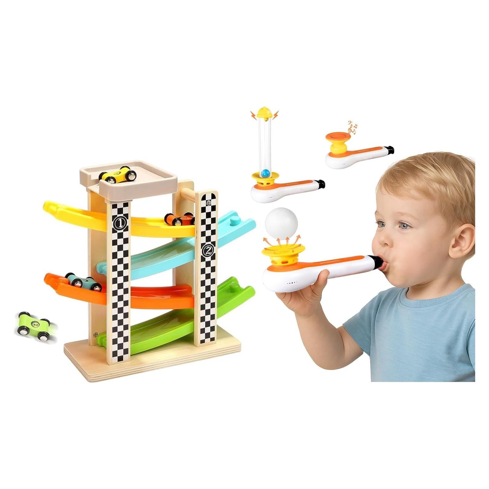 Juguete Montessori Pista de Carretera TOP BRIGHT 3-en-1