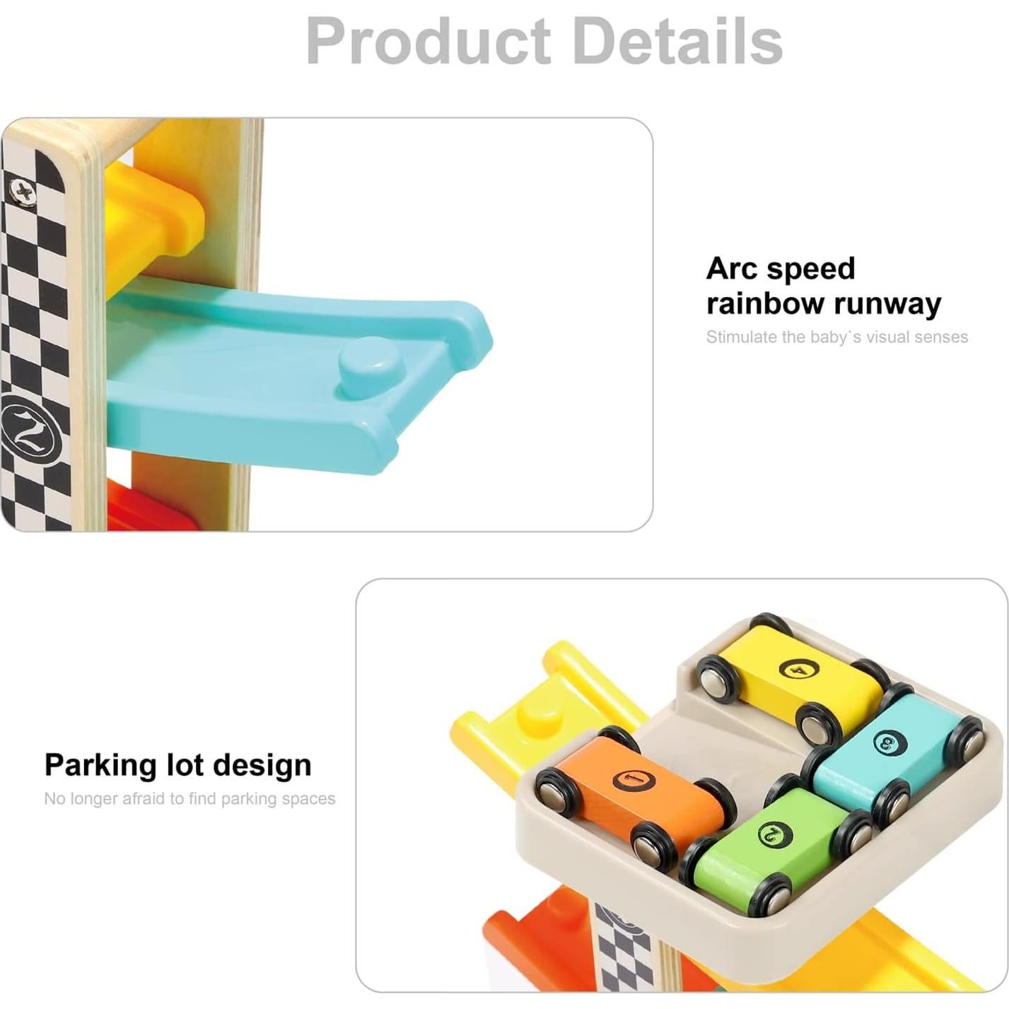 Juguete Montessori Pista de Carretera TOP BRIGHT 3-en-1