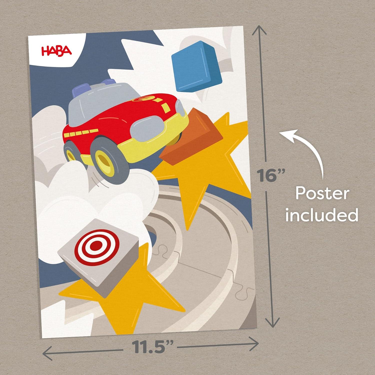 Set de Pista de Coches HABA Cars 14 Piezas Rampa Acrobática