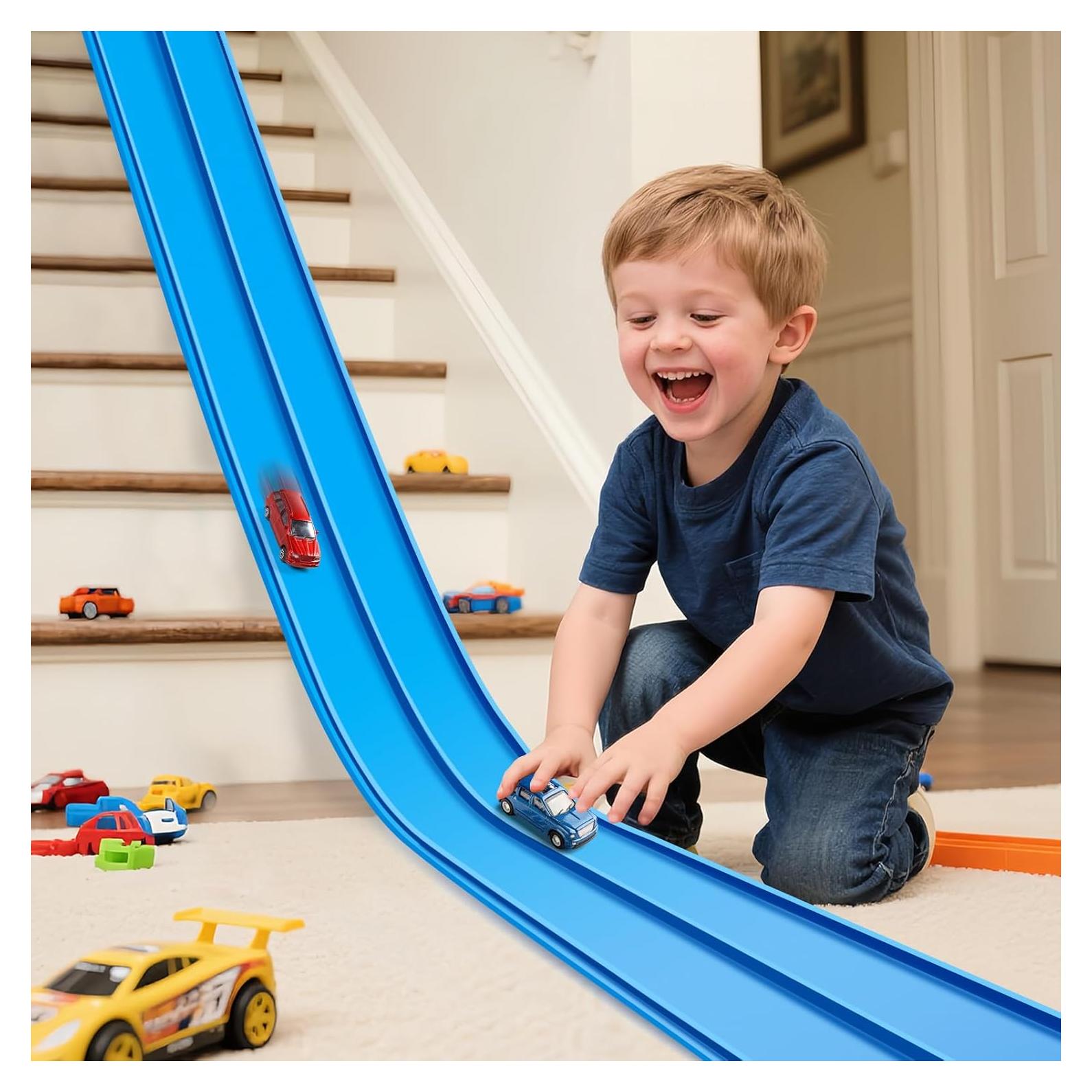 Pista de Carreras Flexible INKZOO 15 Pies para Niños 3+