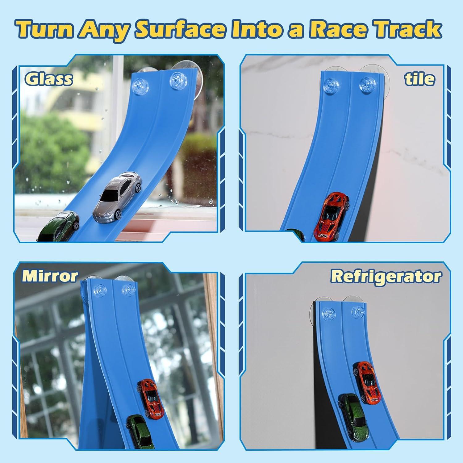 Pista de Carreras Flexible INKZOO 15 Pies para Niños 3+