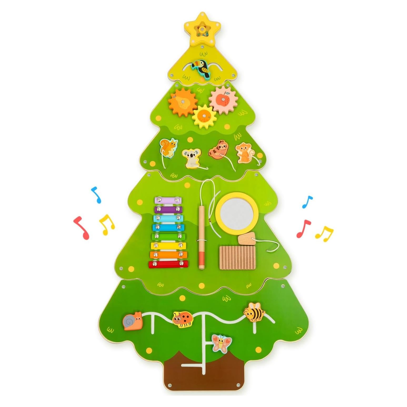 Panel Sensorial de Pared OOOK Tree Montessori 4 Actividades