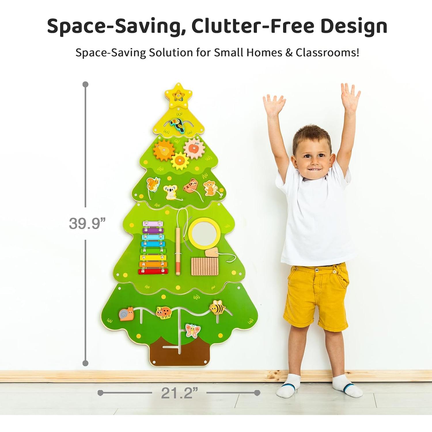 Panel Sensorial de Pared OOOK Tree Montessori 4 Actividades