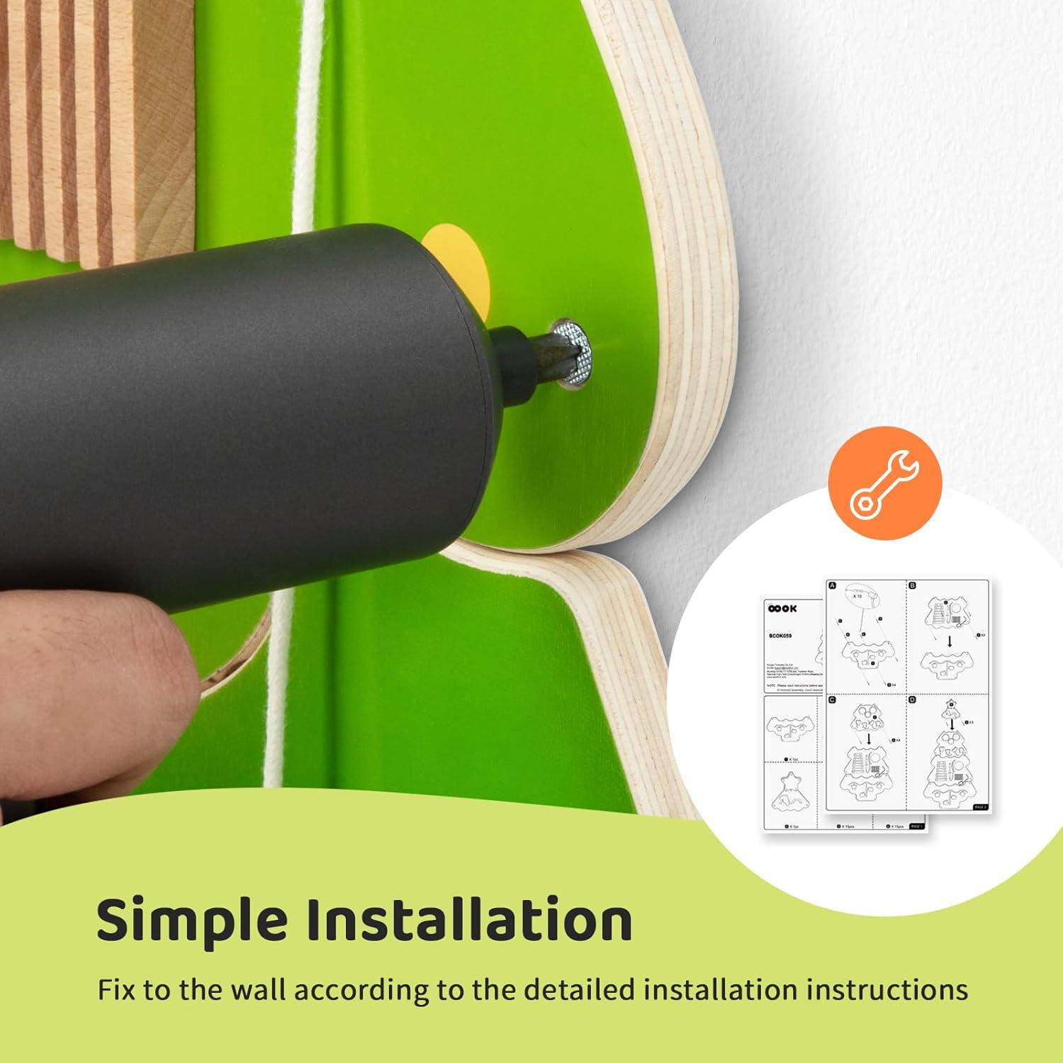 Panel Sensorial de Pared OOOK Tree Montessori 4 Actividades