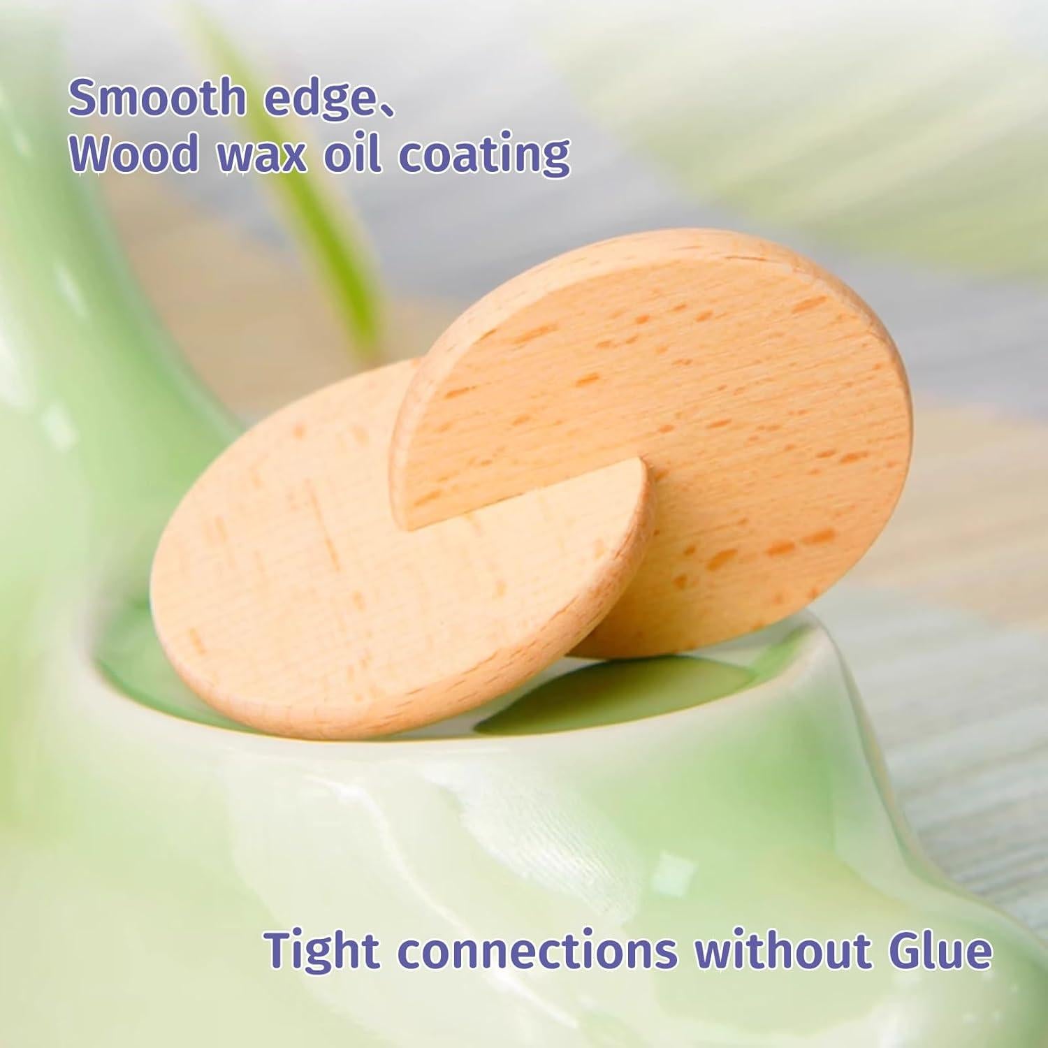 Discos Interconectados Montessori de Madera para Bebé 3-12 meses