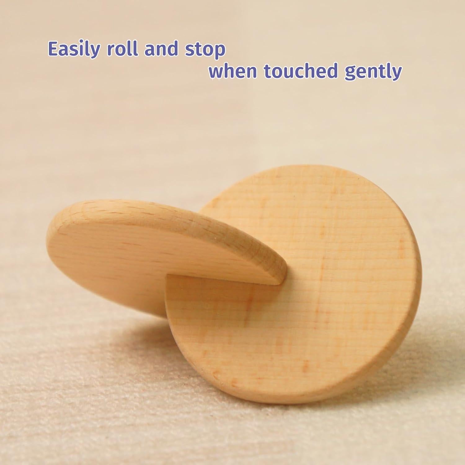 Discos Interconectados Montessori de Madera para Bebé 3-12 meses