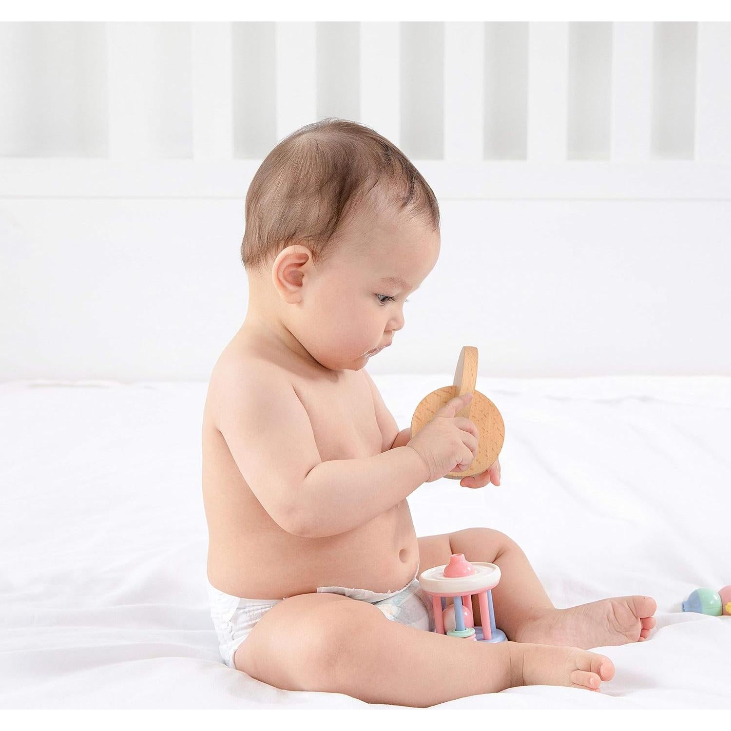 Discos de Madera Interconectados Montessori para Bebés - YP