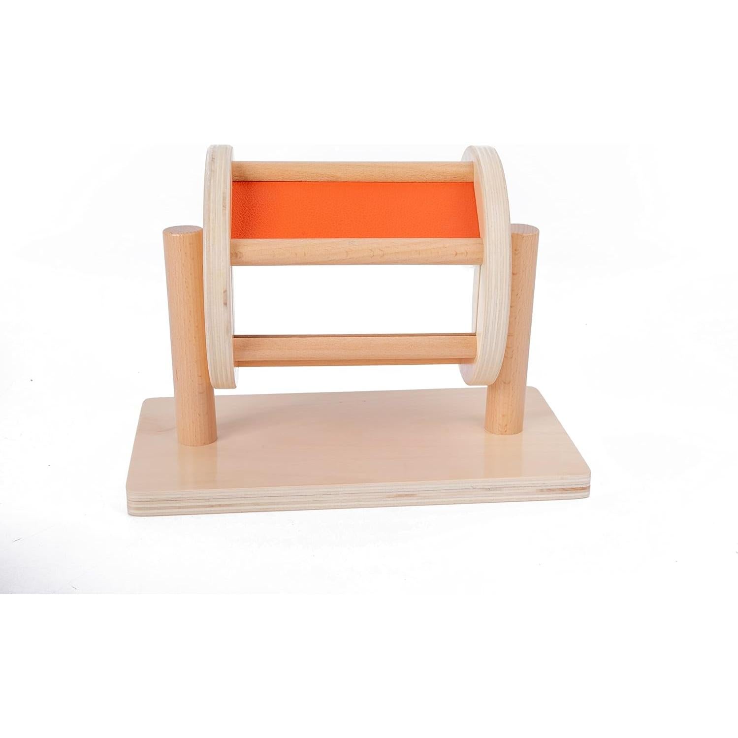 Tambor Giratorio Montessori de Madera para Bebés 6-12 Meses