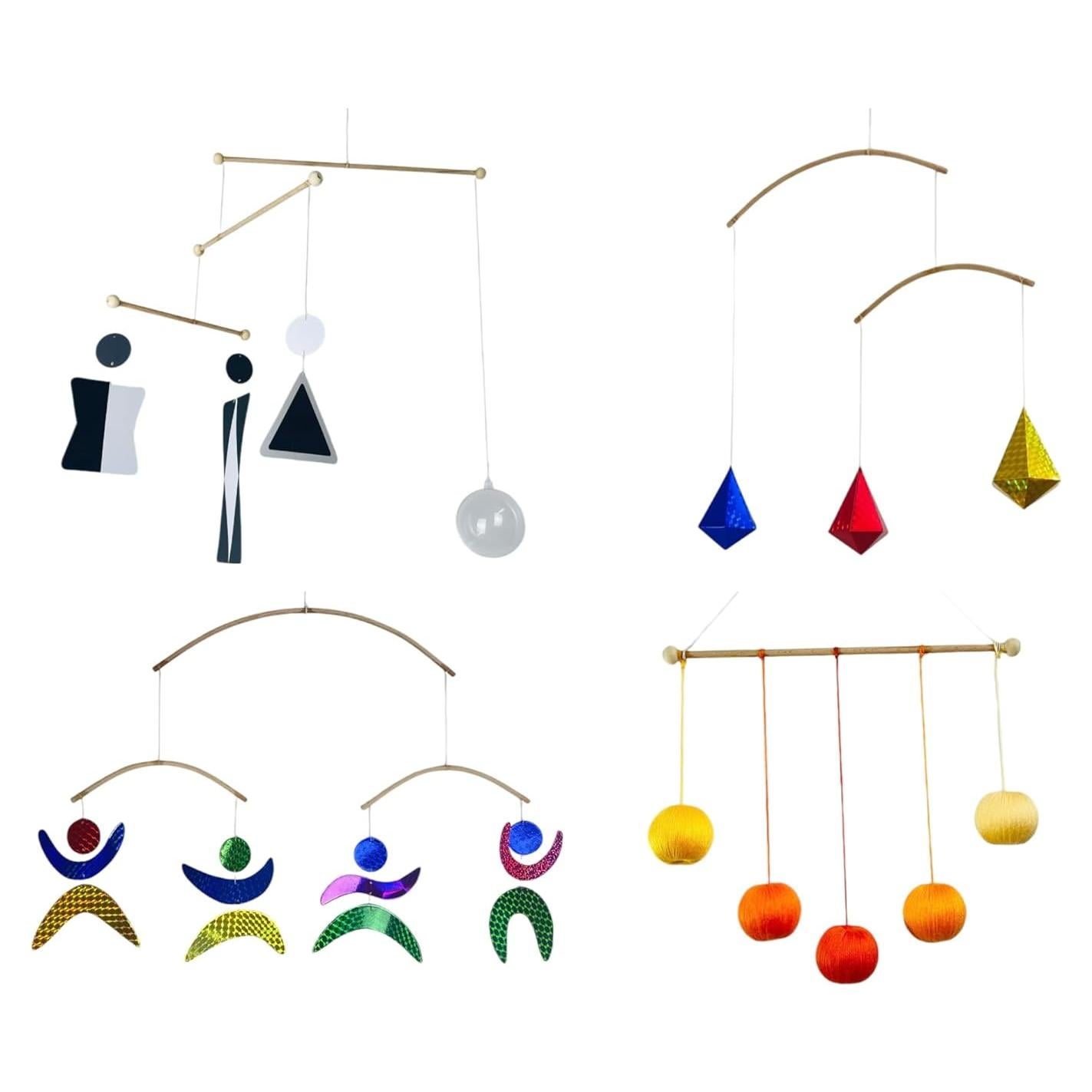 Móvil Montessori 4 en 1 - Munari, Gobbi, Octaedro y Bailarines