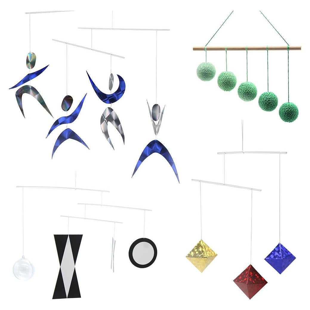 Móviles Visuales Montessori M.VITA - 4 Piezas Gobbi Verde