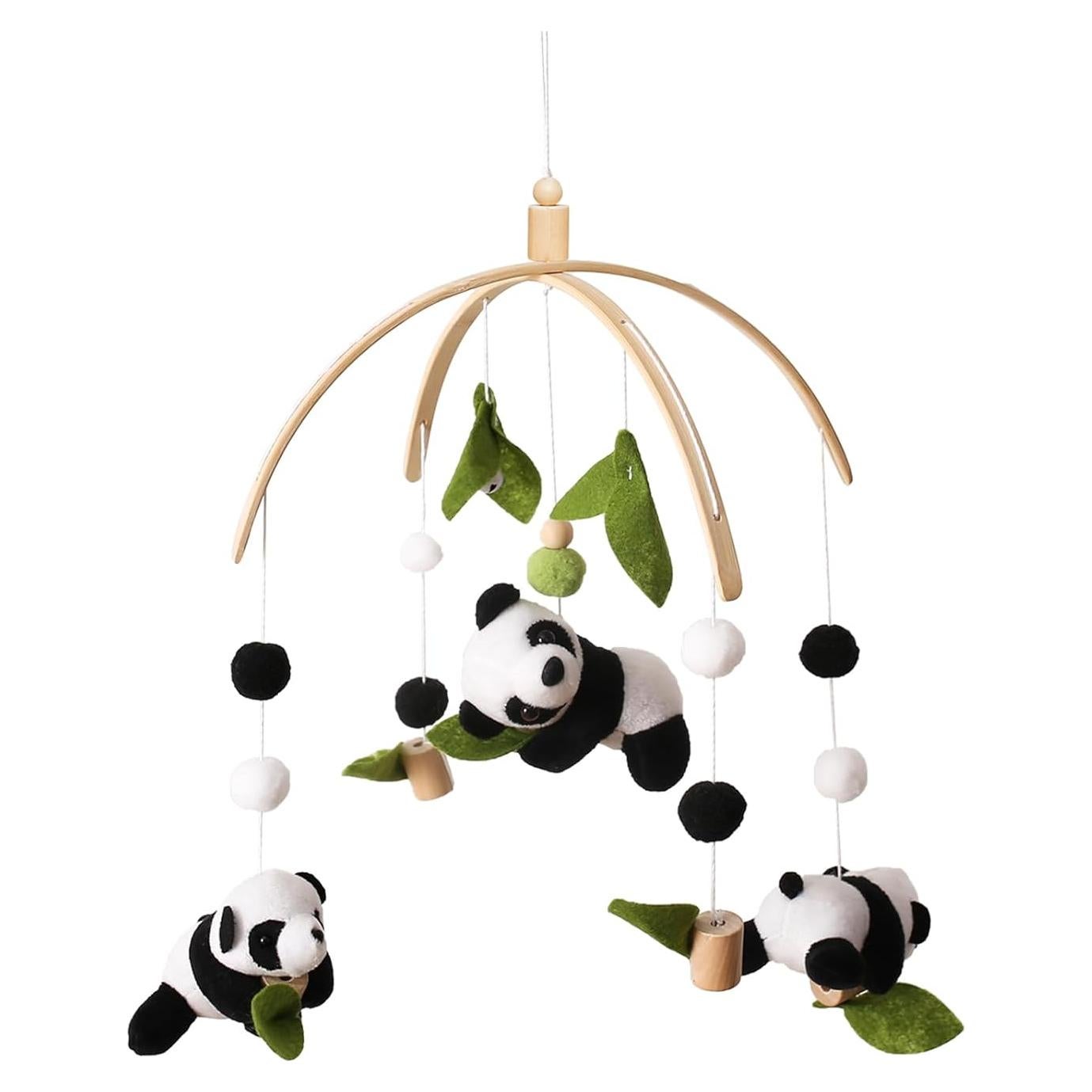 Móvil de Cuna Ikubigu Panda Musical 25.8x25.8x42 cm