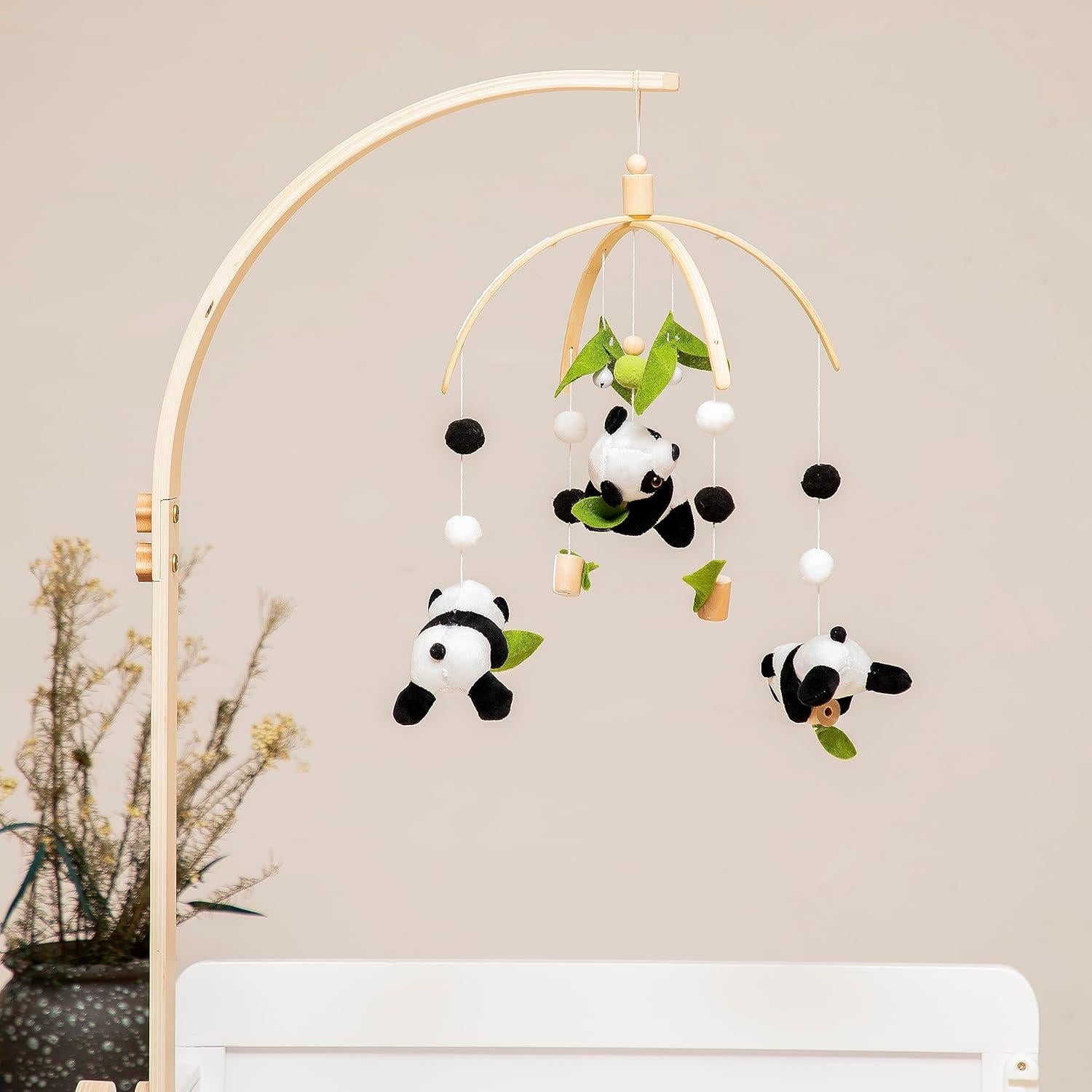 Móvil de Cuna Ikubigu Panda Musical 25.8x25.8x42 cm