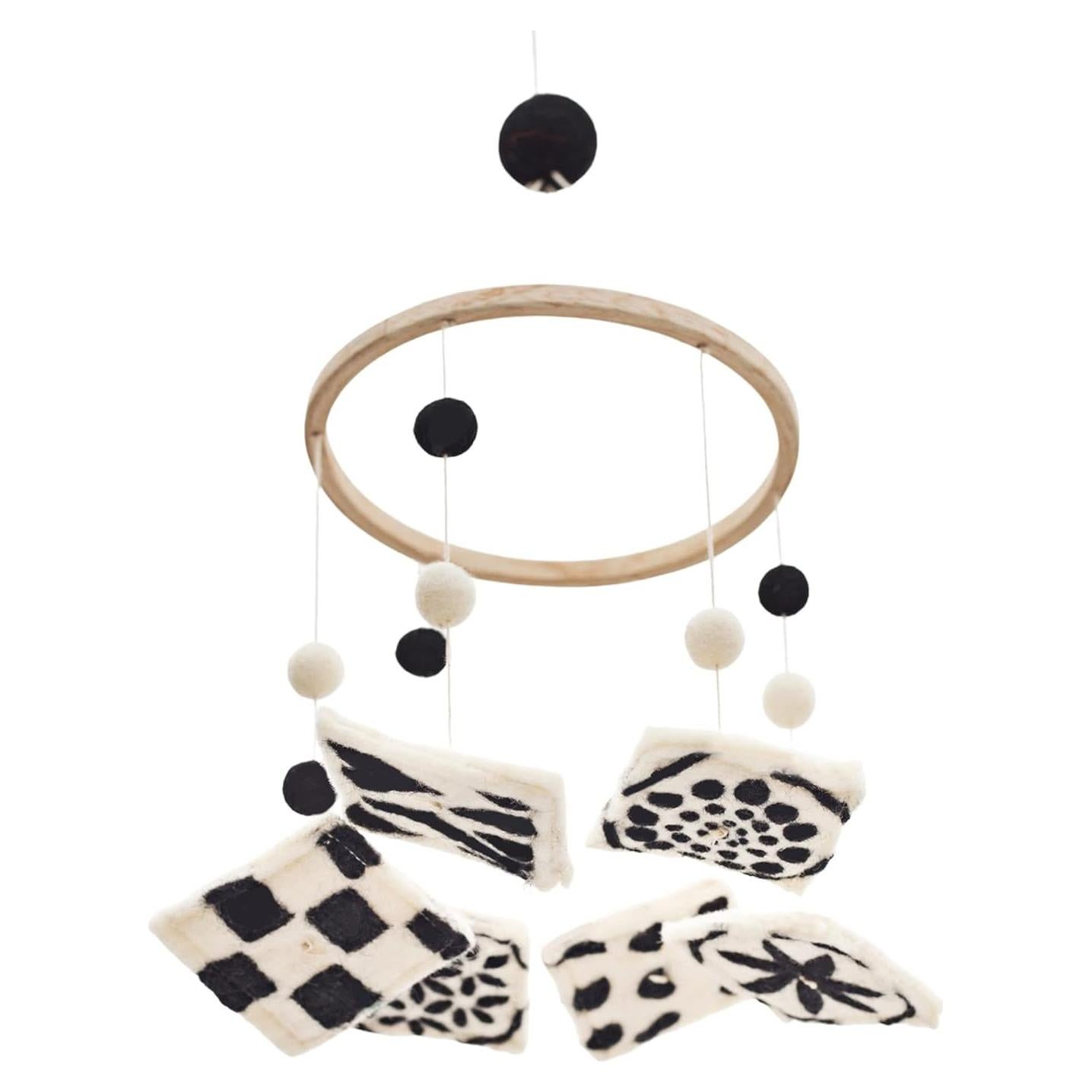 Móvil para Cuna Glaciart One Negro y Blanco - Estimula Habilidades