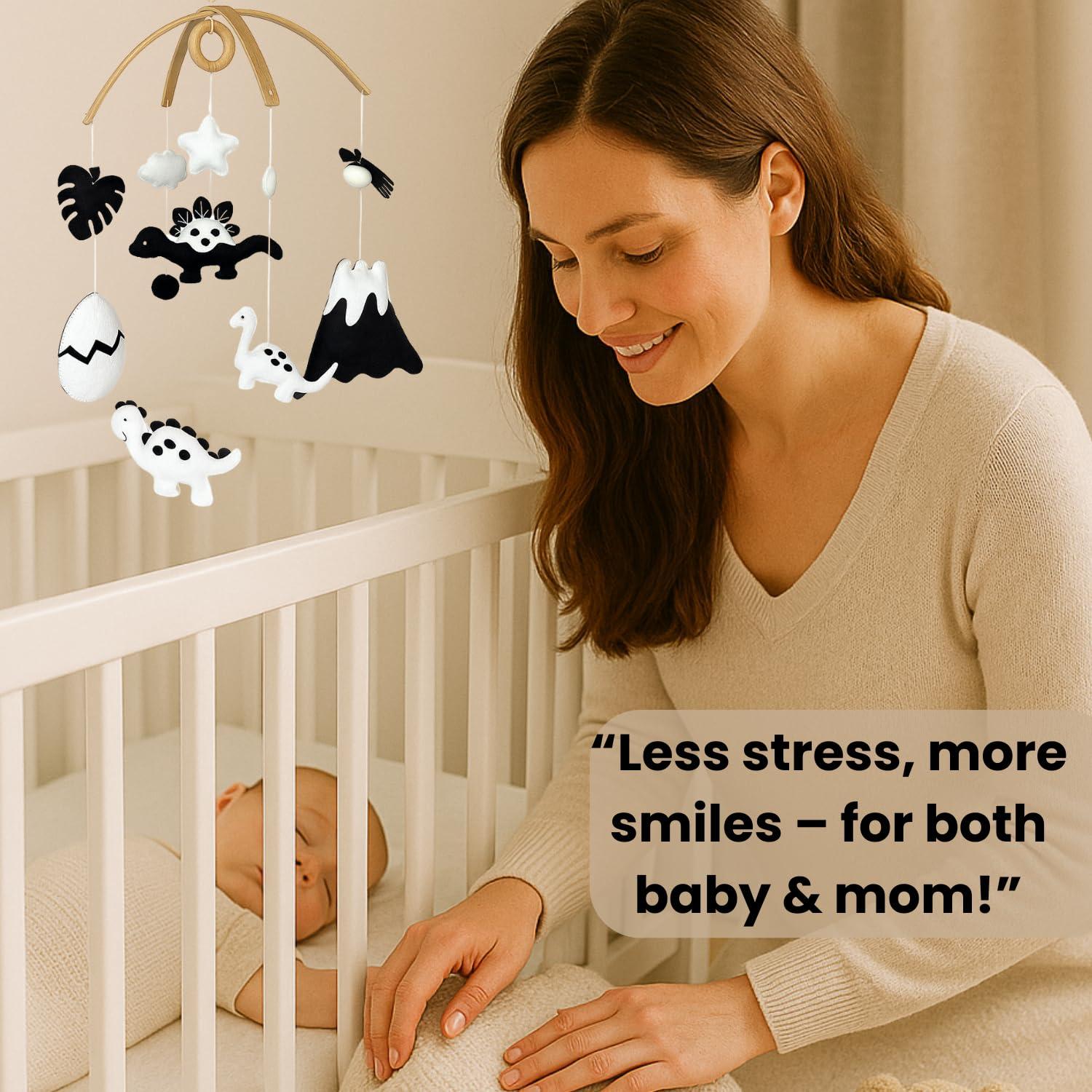 Móvil Montessori para Bebés VN3BTOY - Hecho a Mano en Fieltro y Madera