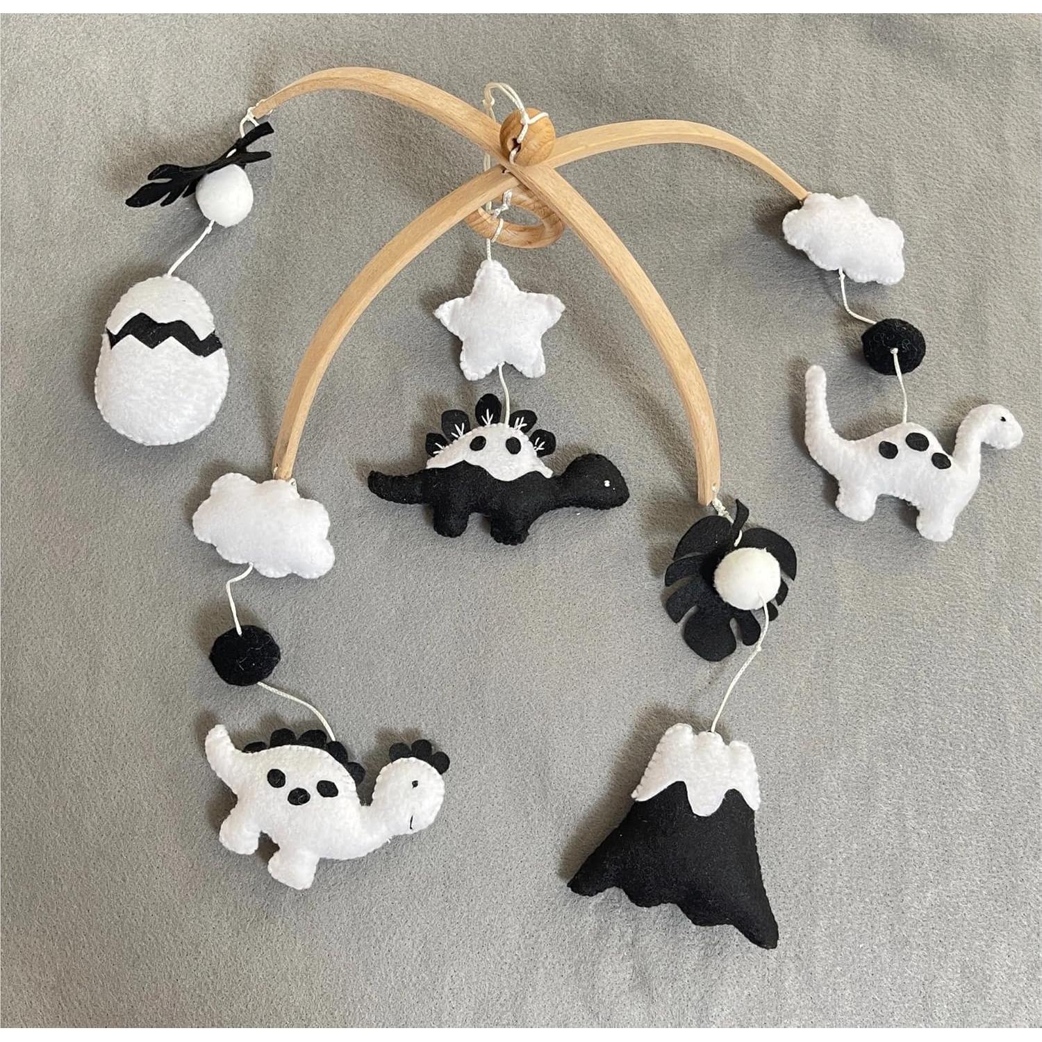 Móvil Montessori para Bebés VN3BTOY - Hecho a Mano en Fieltro y Madera