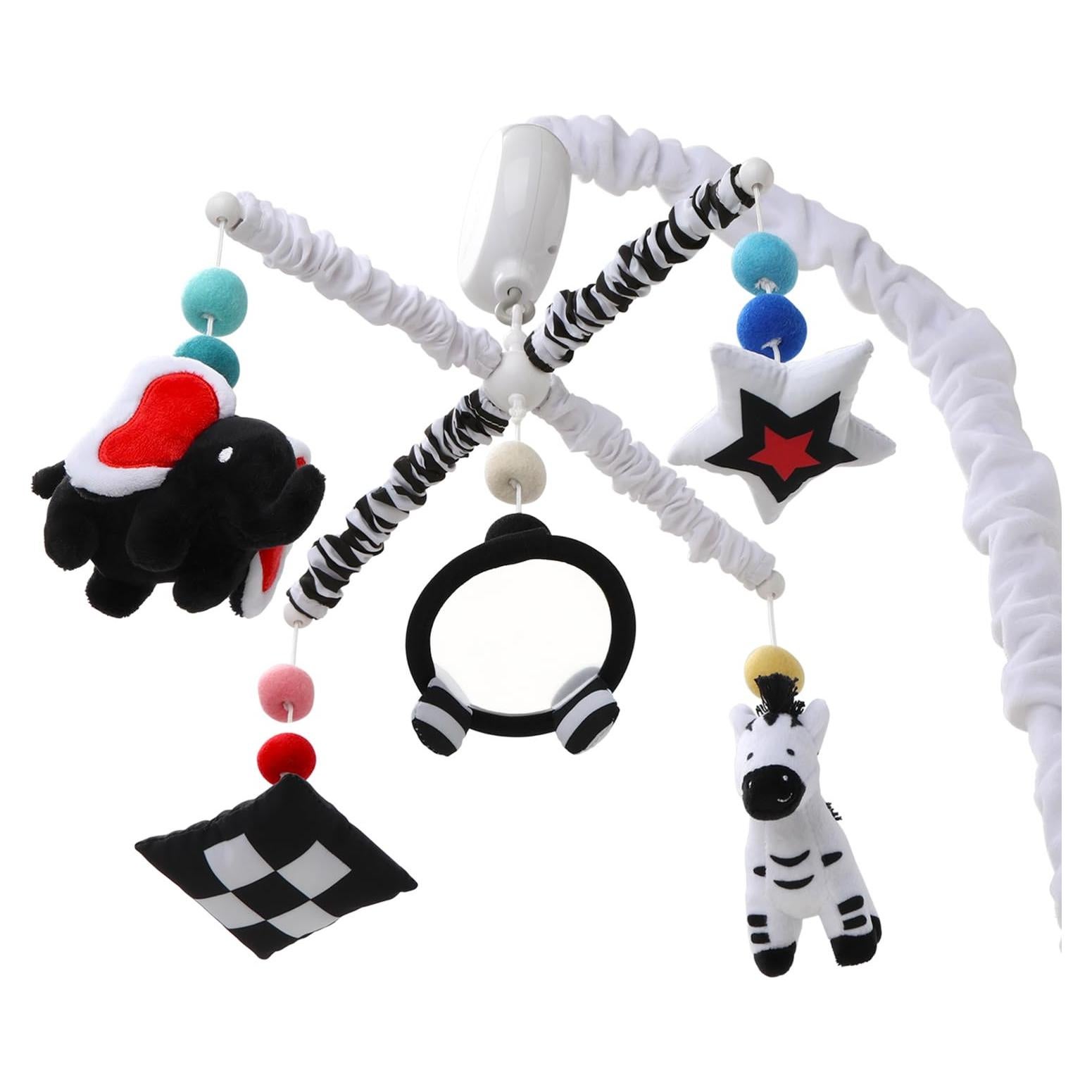 Móvil musical para cuna The Peanutshell, alto contraste