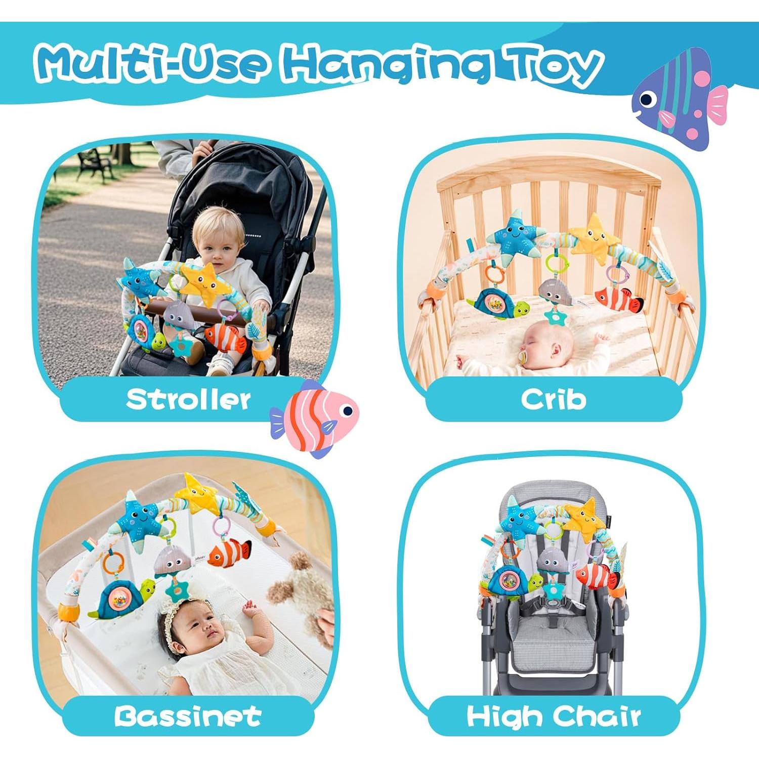 Móvil Musical para Cuna Jollybaby Estrella de Mar 0-12 Meses