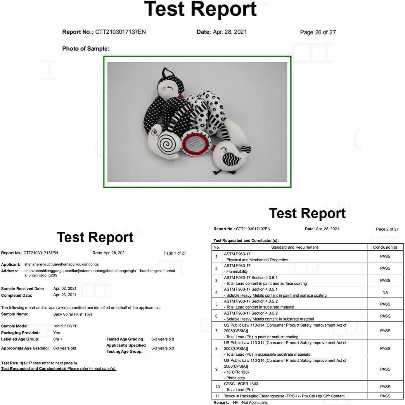 Juguete de Peluche Espiral XIXILAND para Bebés 0-18 Meses