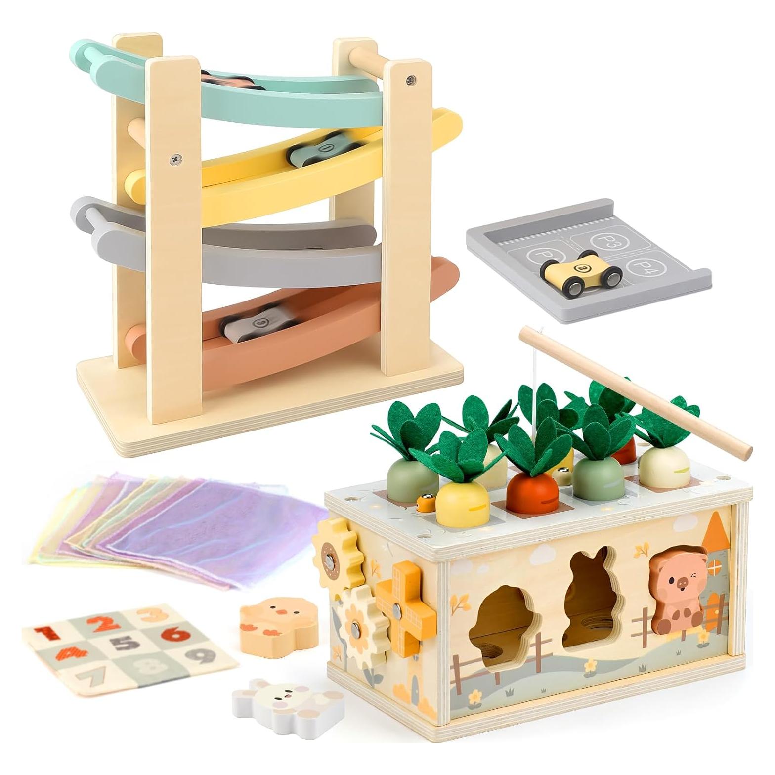 Juego Montessori de Madera Joyreal 8 en 1 para Niños 1-3 Años