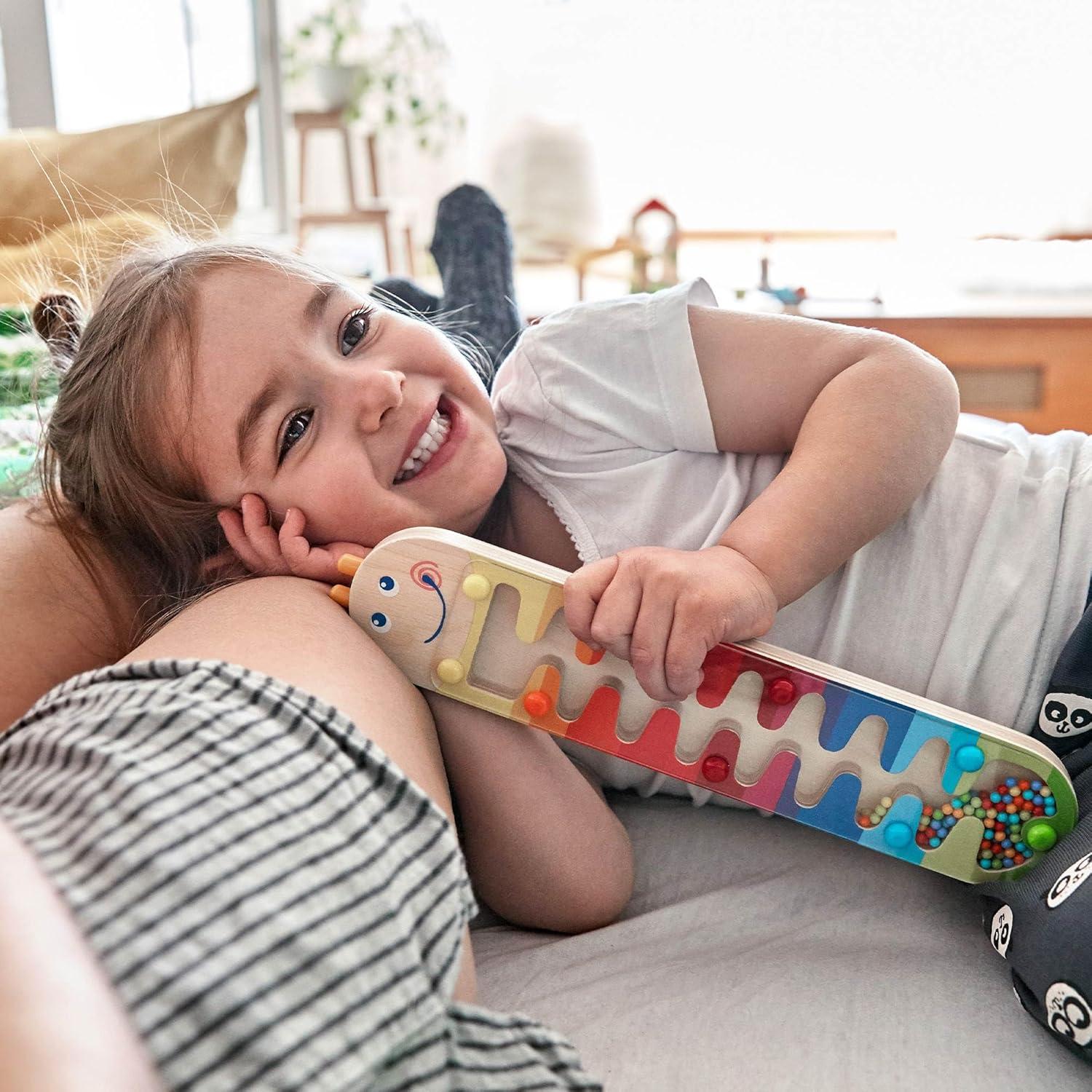 Palo de Lluvia de Madera HABA para Niños 2 Años, Juguete Musical