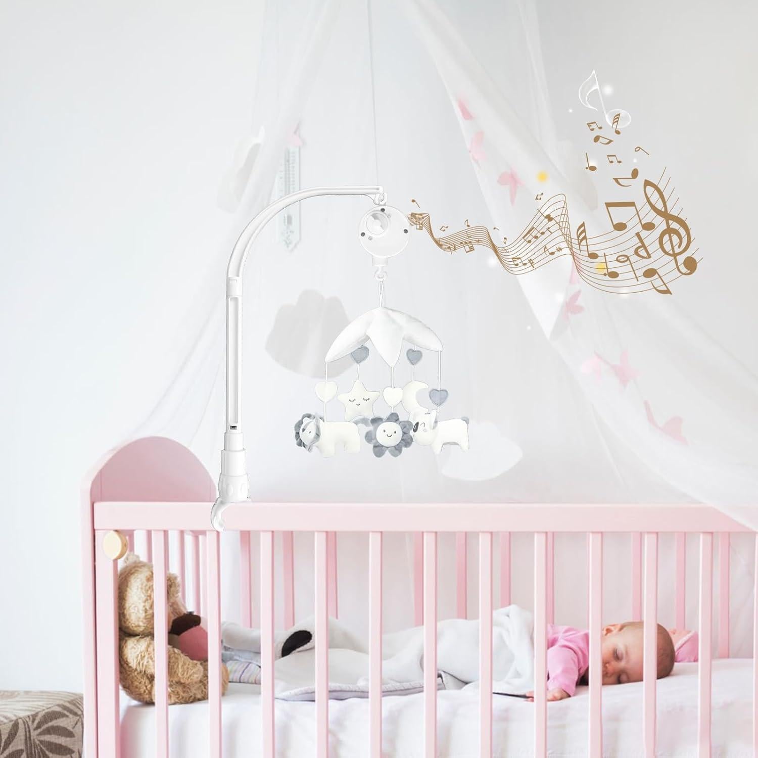 Soporte de Brazo para Móvil de Cuna de Bebé LIUDHPSP 58.4 cm