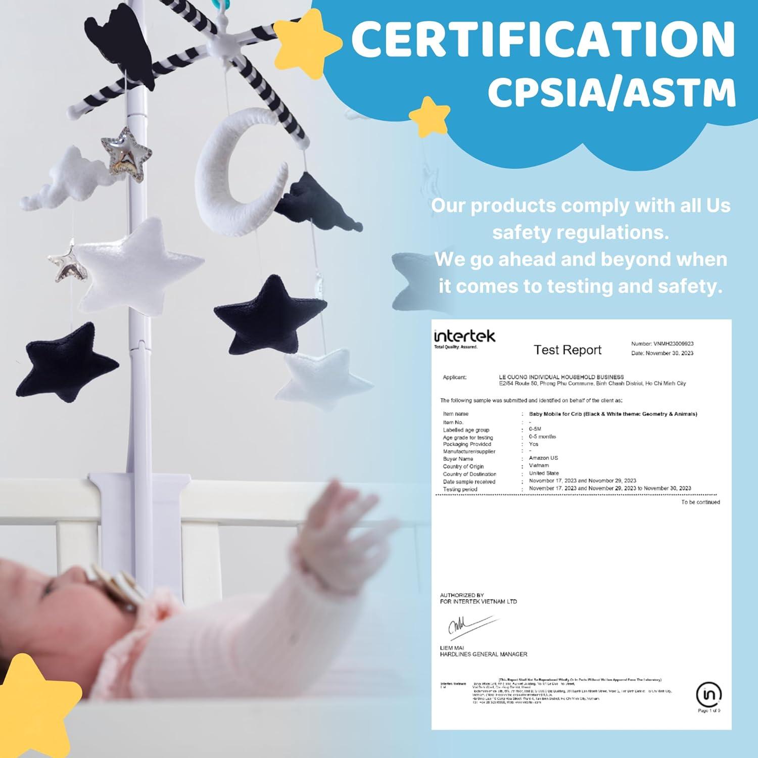 Móvil Montessori Tinitigies con Música y Estrellas - 12 Canciones