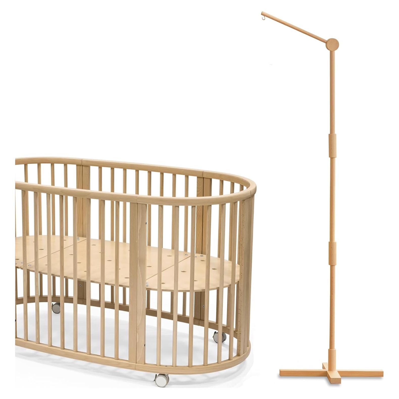 Brazo Móvil de Cuna de Pie Lanttoe - Madera de Haya 155 cm