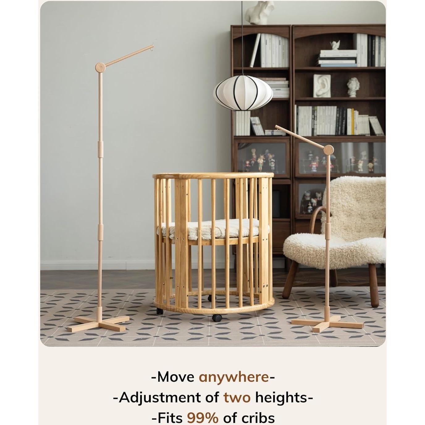 Brazo Móvil de Cuna de Pie Lanttoe - Madera de Haya 155 cm