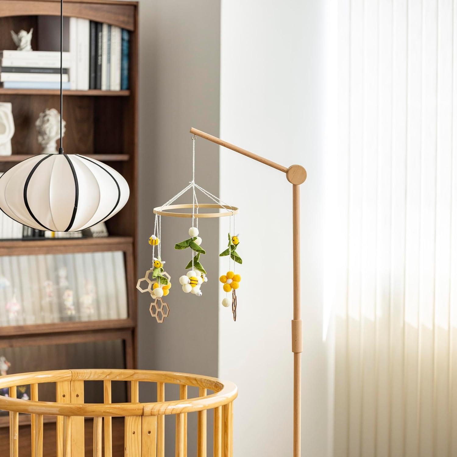 Brazo Móvil de Cuna de Pie Lanttoe - Madera de Haya 155 cm