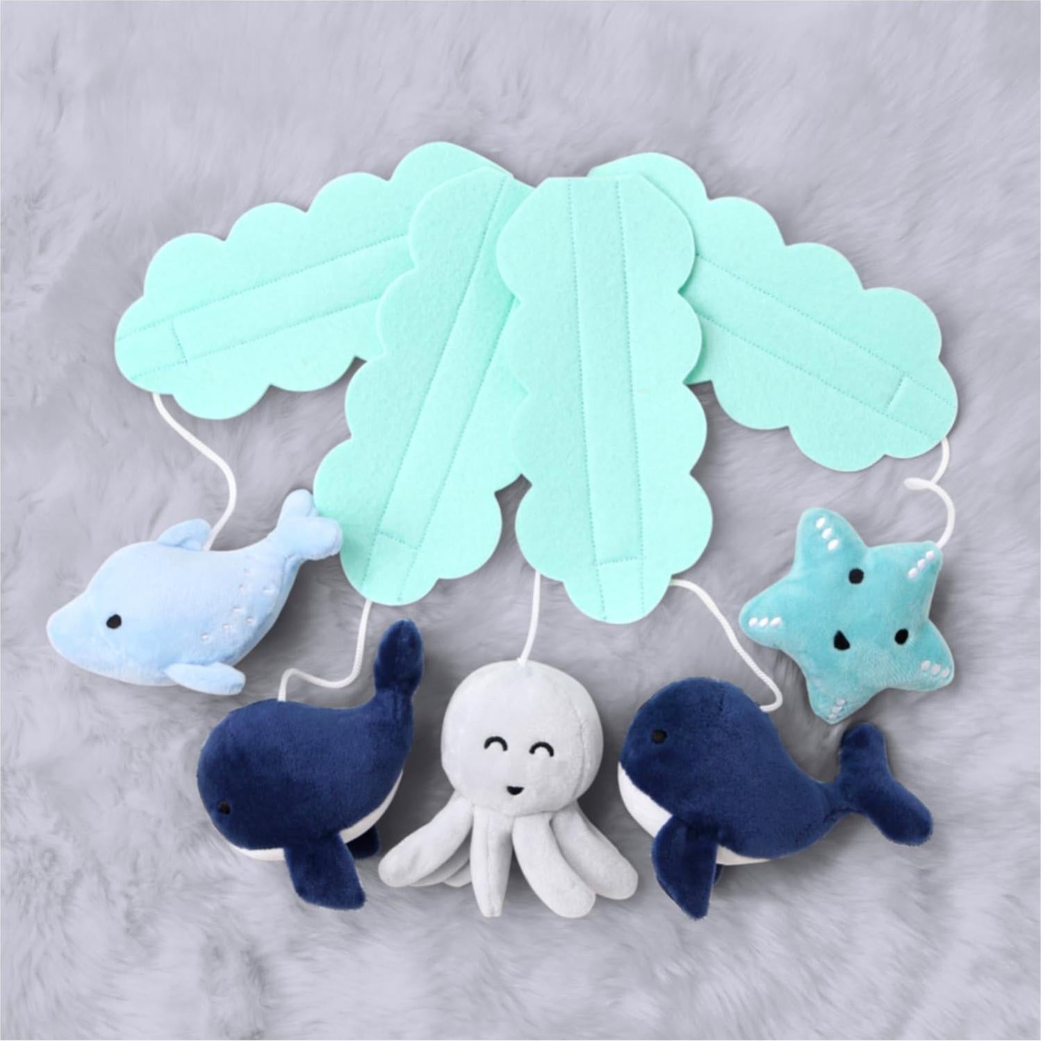 Móvil de Cuna Musical The Peanutshell Nautical 12 Nanas