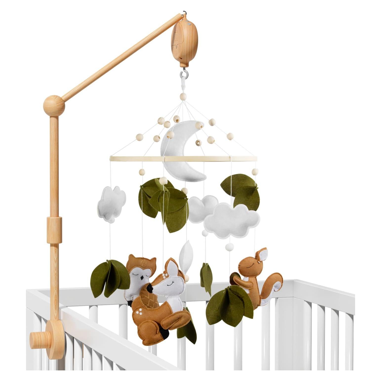 Móvil de Cuna Musical FEISIKE 86.36 cm Animales del Bosque