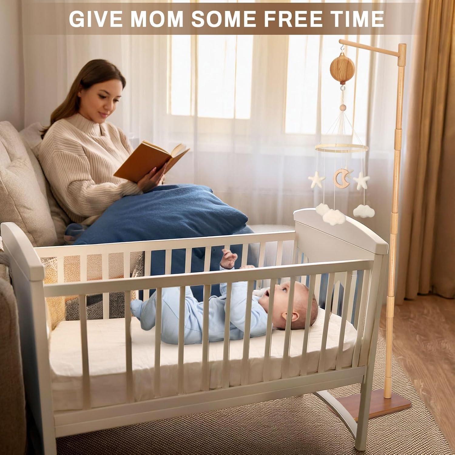 Brazo de Móvil de Cuna de Pie LLIU 165 cm con Música