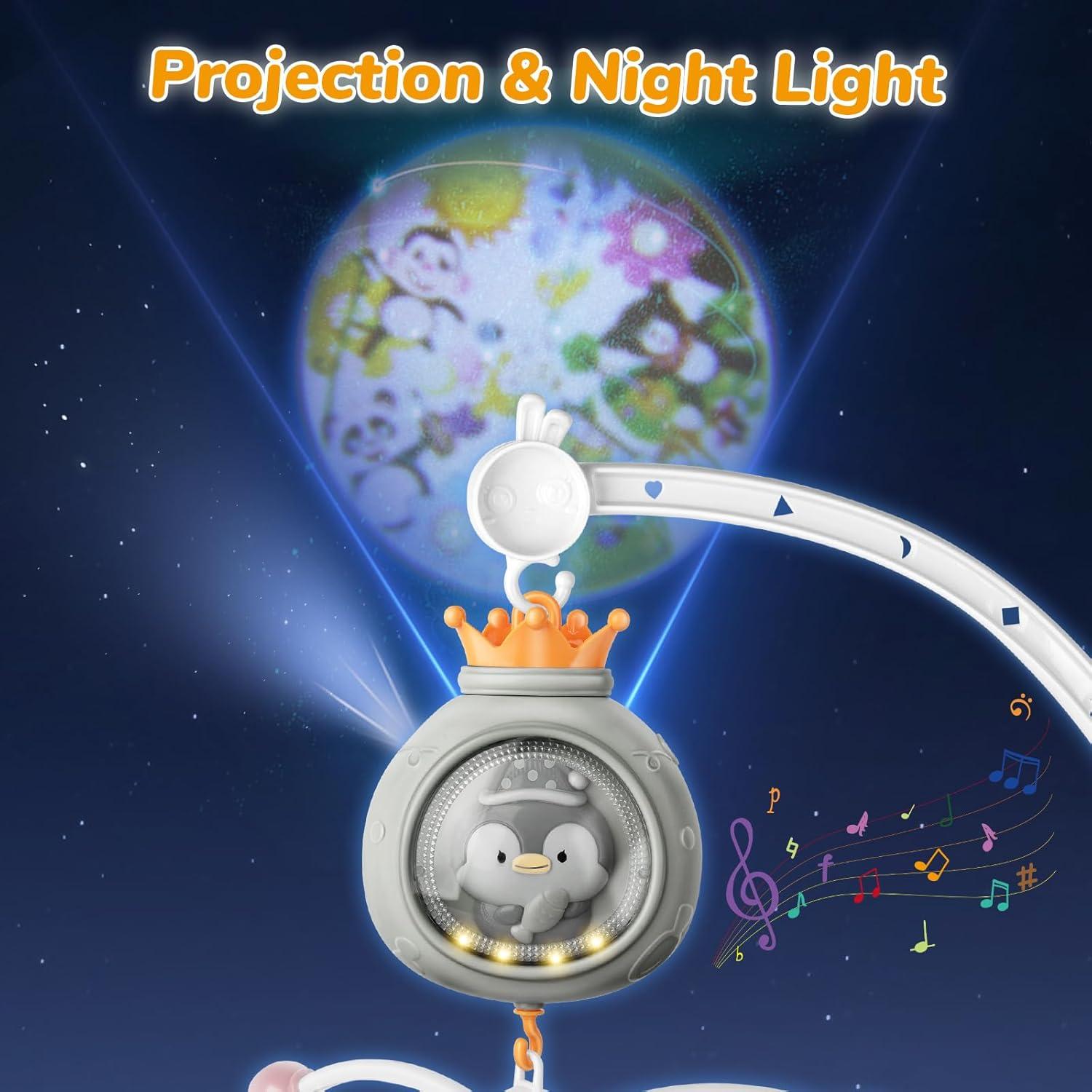 Móvil de Cuna Musical AIYINGLE con Proyección y Luces