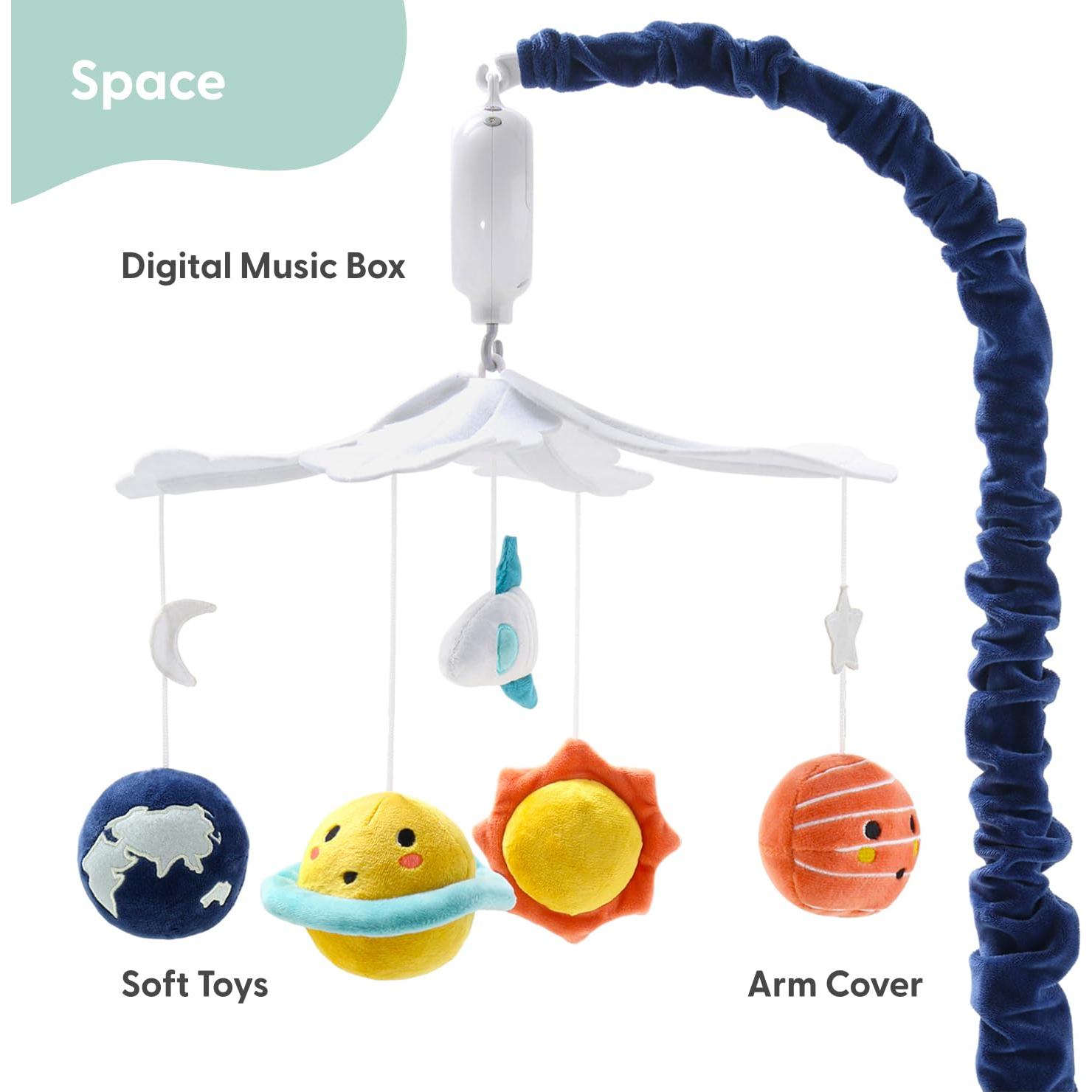 Móvil de Cuna Musical The Peanutshell Espacial 12 Nanas